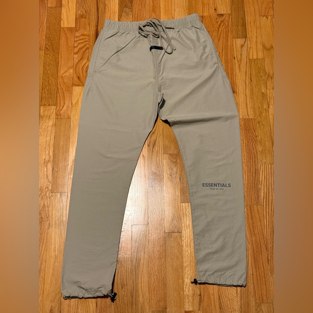 Fear of God Essentials Pistachio Green Men's Track Pants Medium [USED]